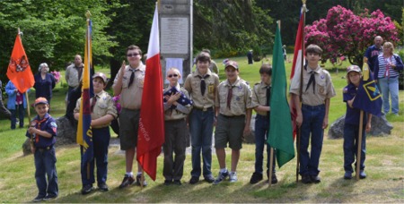 Memorial Day Ceremony at the Fox Island Cemetery