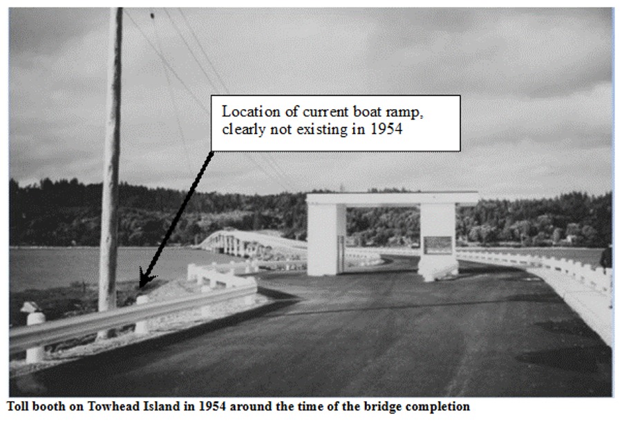 Fox Island Bridge Toll Booth in 1954